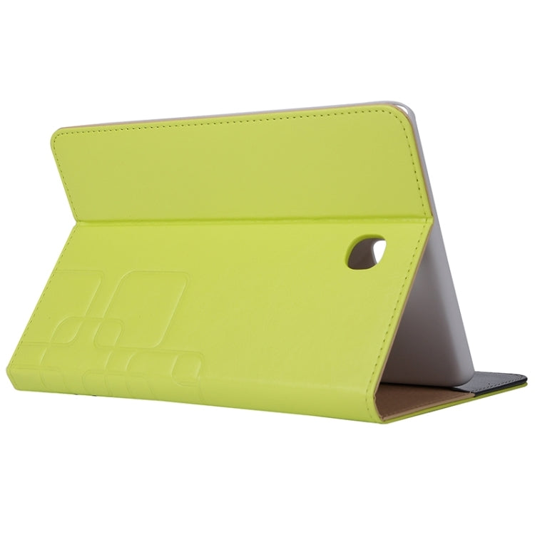 Crazy Horse and Lattice Texture Leather Case with Holder & Card Slots for Galaxy Tab A 8.0 / T350