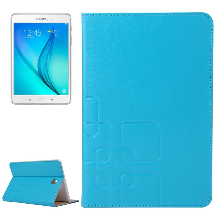 Crazy Horse and Lattice Texture Leather Case with Holder & Card Slots for Galaxy Tab A 8.0 / T350