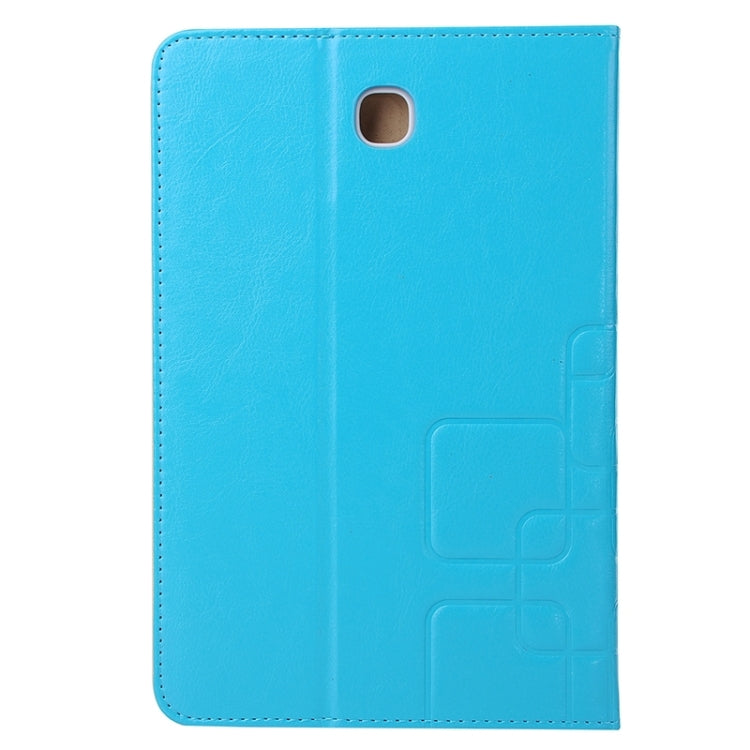 Crazy Horse and Lattice Texture Leather Case with Holder & Card Slots for Galaxy Tab A 8.0 / T350