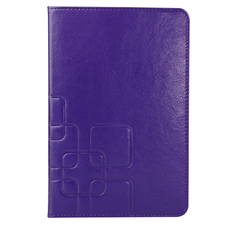Crazy Horse and Lattice Texture Leather Case with Holder & Card Slots for Galaxy Tab A 8.0 / T350