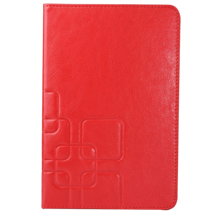 Crazy Horse and Lattice Texture Leather Case with Holder & Card Slots for Galaxy Tab A 8.0 / T350