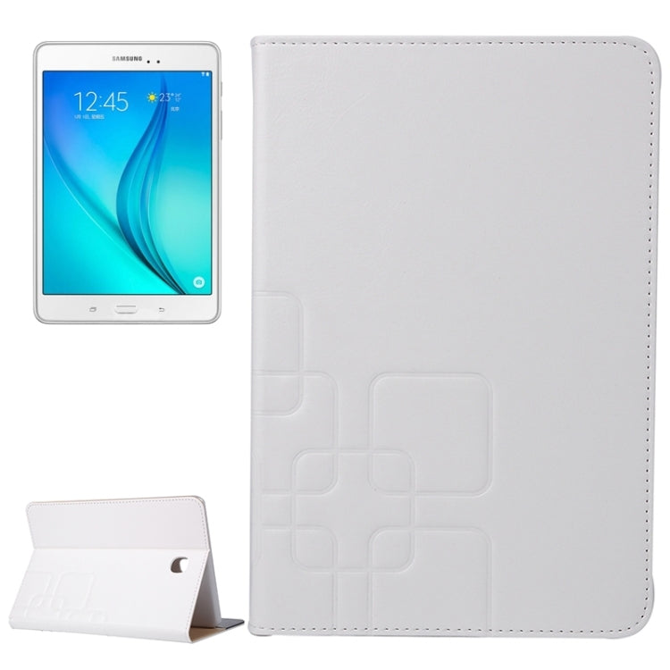 Crazy Horse and Lattice Texture Leather Case with Holder & Card Slots for Galaxy Tab A 8.0 / T350
