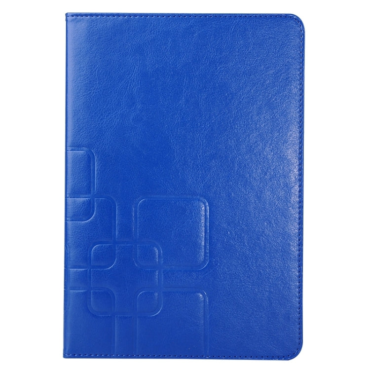 9.7inch Crazy Horse and Lattice Texture Leather Case with Holder & Card Slots for Galaxy Tab A 9.7 / T550