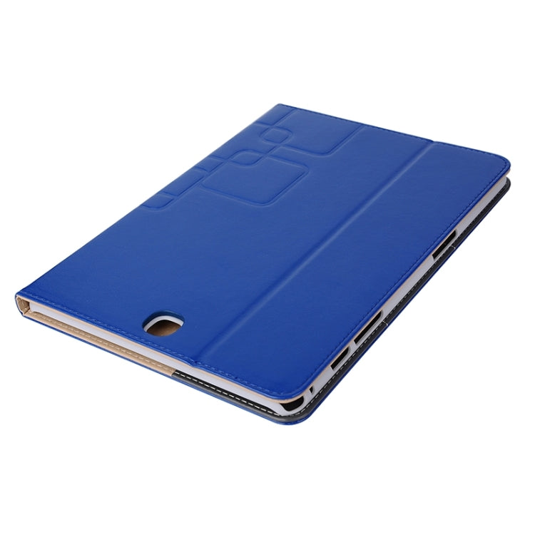 9.7inch Crazy Horse and Lattice Texture Leather Case with Holder & Card Slots for Galaxy Tab A 9.7 / T550