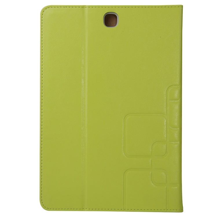 9.7inch Crazy Horse and Lattice Texture Leather Case with Holder & Card Slots for Galaxy Tab A 9.7 / T550