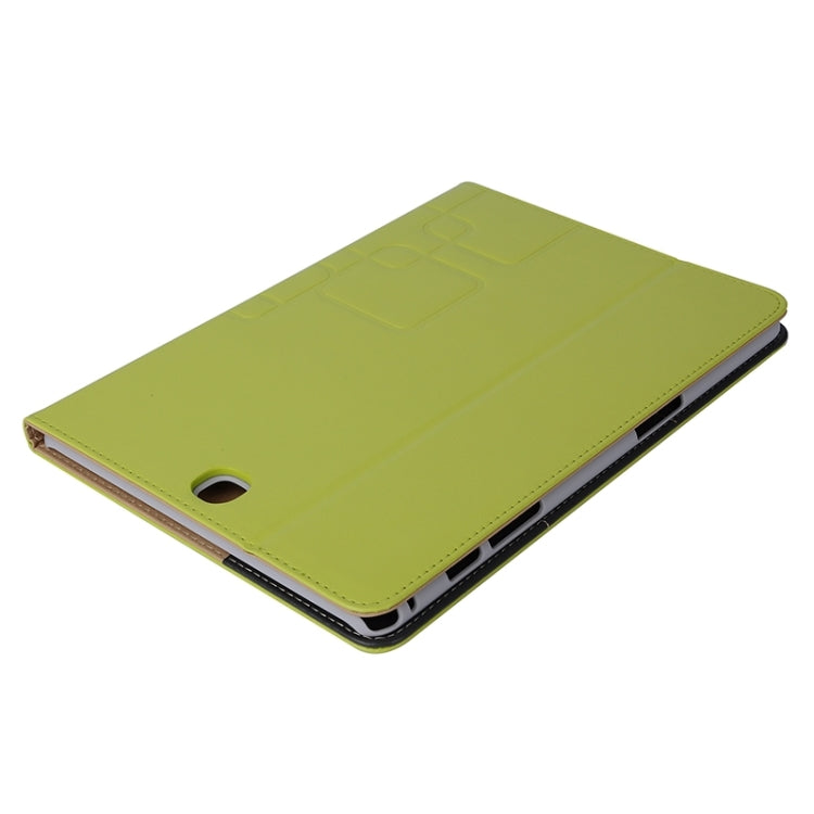 9.7inch Crazy Horse and Lattice Texture Leather Case with Holder & Card Slots for Galaxy Tab A 9.7 / T550