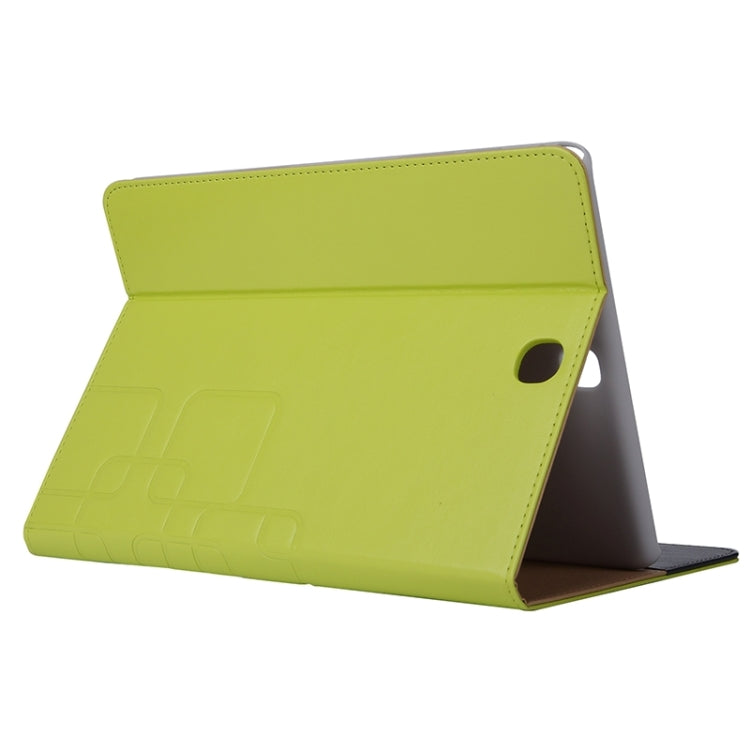 9.7inch Crazy Horse and Lattice Texture Leather Case with Holder & Card Slots for Galaxy Tab A 9.7 / T550