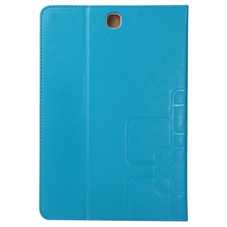 9.7inch Crazy Horse and Lattice Texture Leather Case with Holder & Card Slots for Galaxy Tab A 9.7 / T550