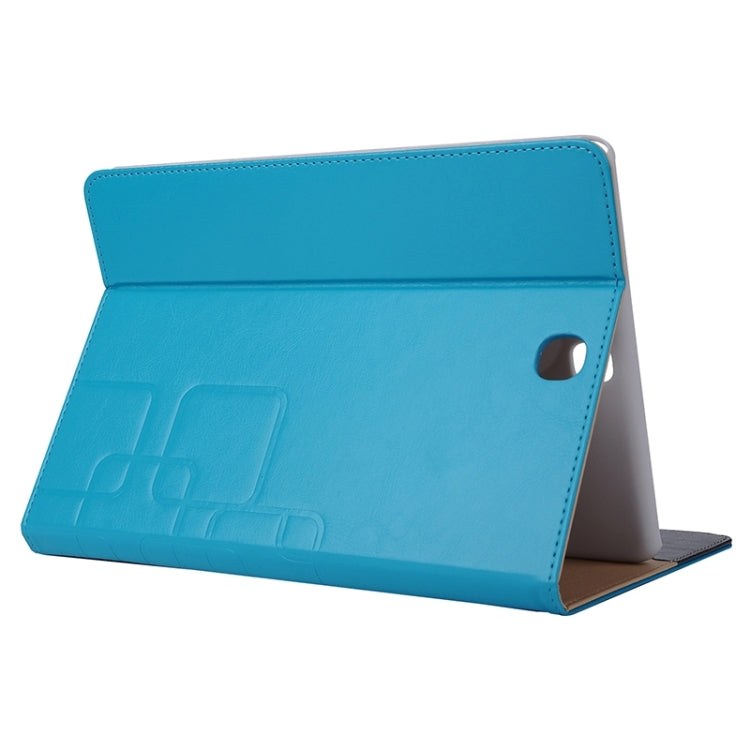 9.7inch Crazy Horse and Lattice Texture Leather Case with Holder & Card Slots for Galaxy Tab A 9.7 / T550