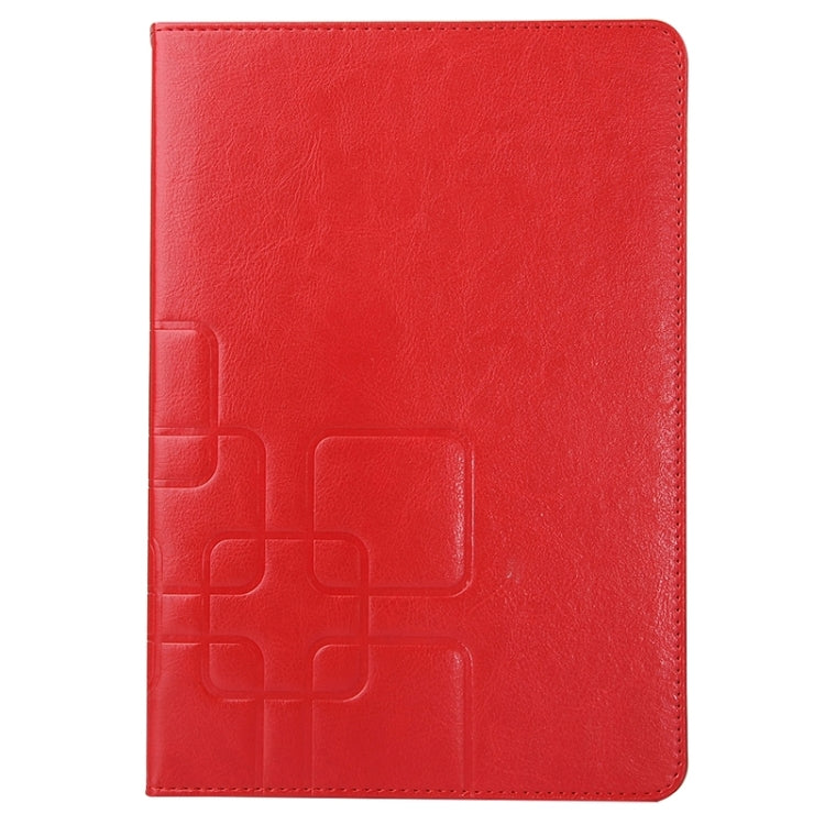 9.7inch Crazy Horse and Lattice Texture Leather Case with Holder & Card Slots for Galaxy Tab A 9.7 / T550