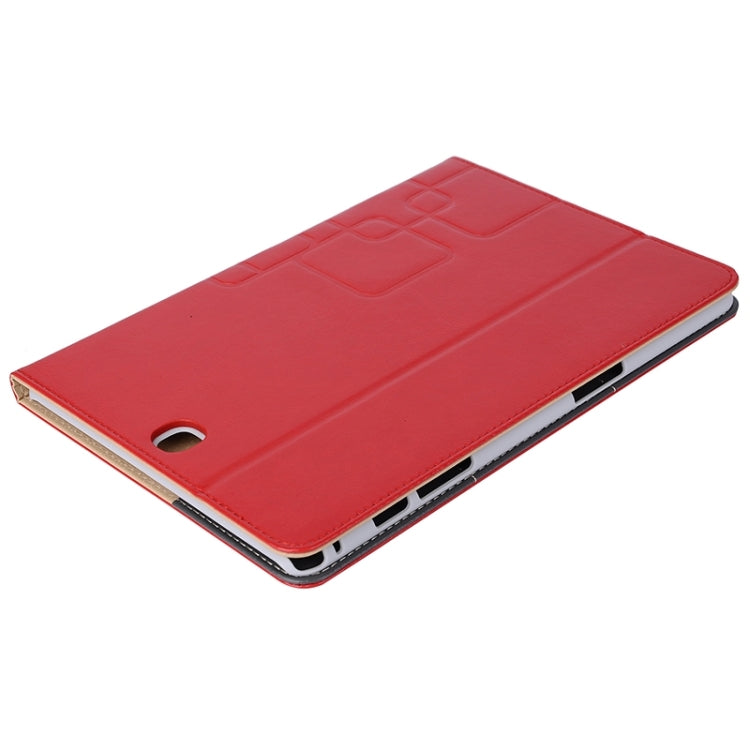 9.7inch Crazy Horse and Lattice Texture Leather Case with Holder & Card Slots for Galaxy Tab A 9.7 / T550