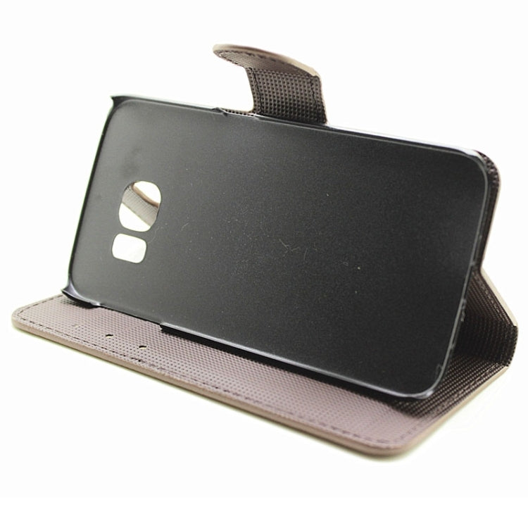 Diamond Texture Horizontal Flip Magnetic Buckle Leather Case with Card Slots & Holder for Galaxy S6 Edge