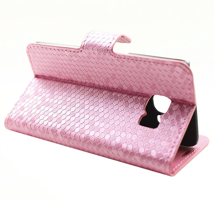 Diamond Texture Horizontal Flip Magnetic Buckle Leather Case with Card Slots & Holder for Galaxy S6 Edge