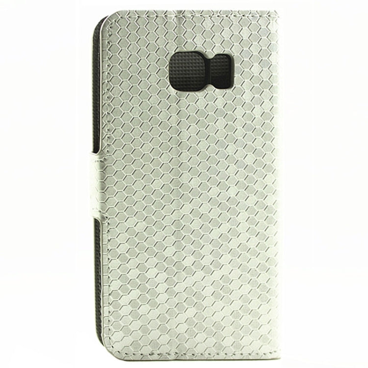 Diamond Texture Horizontal Flip Magnetic Buckle Leather Case with Card Slots & Holder for Galaxy S6 Edge
