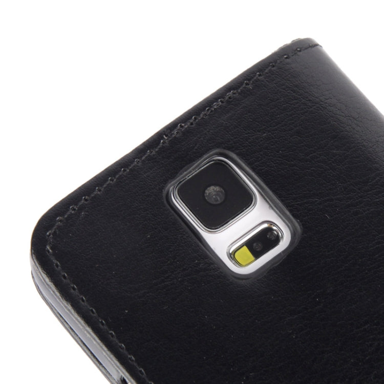 Crazy Horse Texture Leather Case with Credit Card Slot & Holder for Galaxy S5 / G900