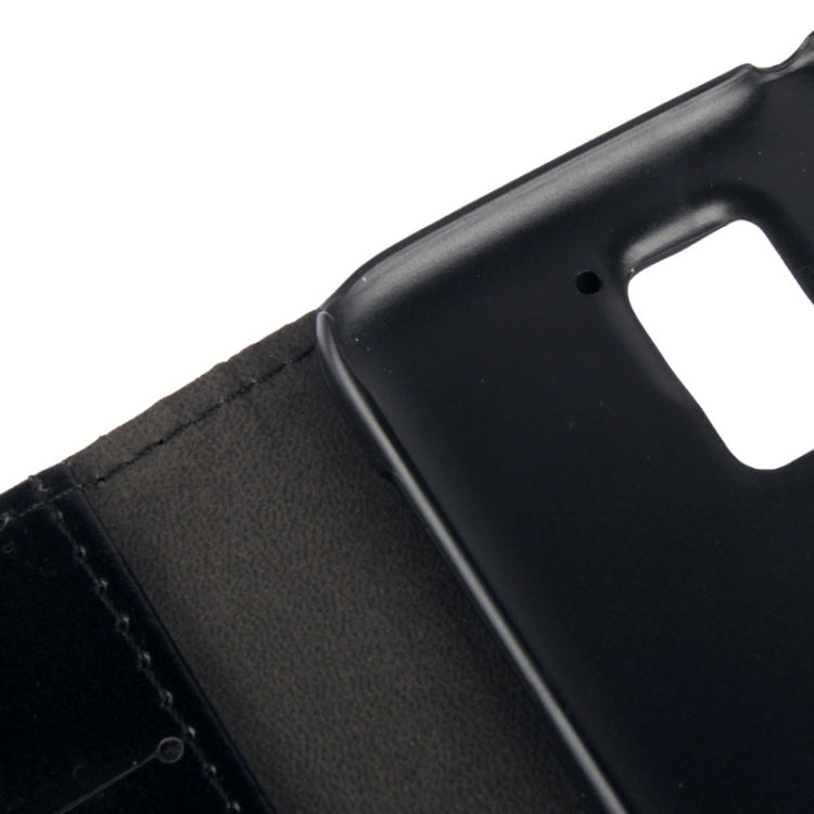 Crazy Horse Texture Leather Case with Credit Card Slot & Holder for Galaxy S5 / G900