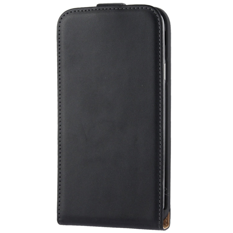 Vertical Flip Leather Case for Galaxy S5 / G900(Black)