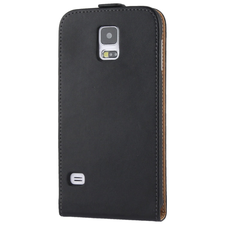 Vertical Flip Leather Case for Galaxy S5 / G900(Black)