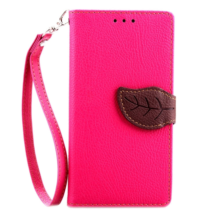 Leaf Magnetic Snap Litchi Texture Horizontal Flip Leather Case with Card Slots & Wallet & Holder & Lanyard for Galaxy A7 / A700