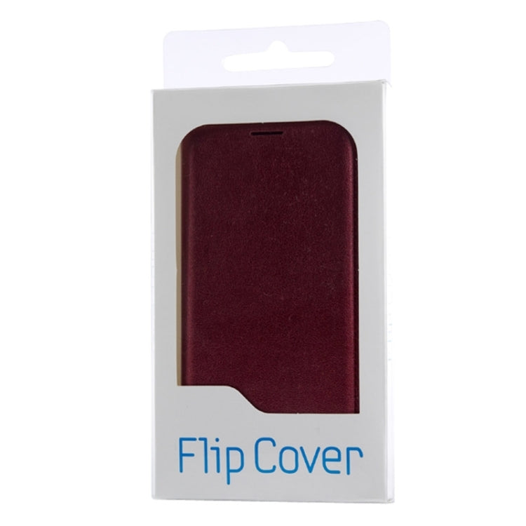 For Galaxy S6 Litchi Texture Horizontal Flip Leather Case with Card Slots