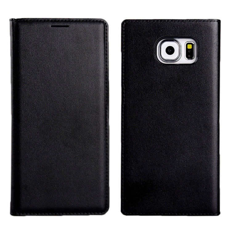 For Galaxy S6 Litchi Texture Horizontal Flip Leather Case with Card Slots