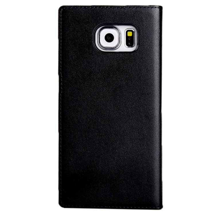 For Galaxy S6 Litchi Texture Horizontal Flip Leather Case with Card Slots