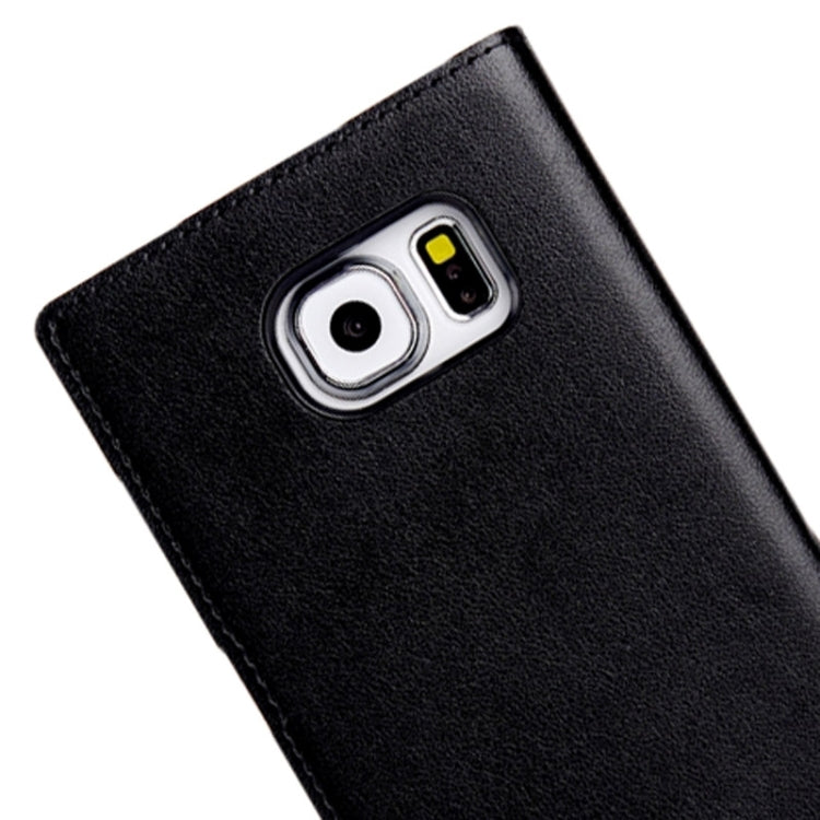For Galaxy S6 Litchi Texture Horizontal Flip Leather Case with Card Slots