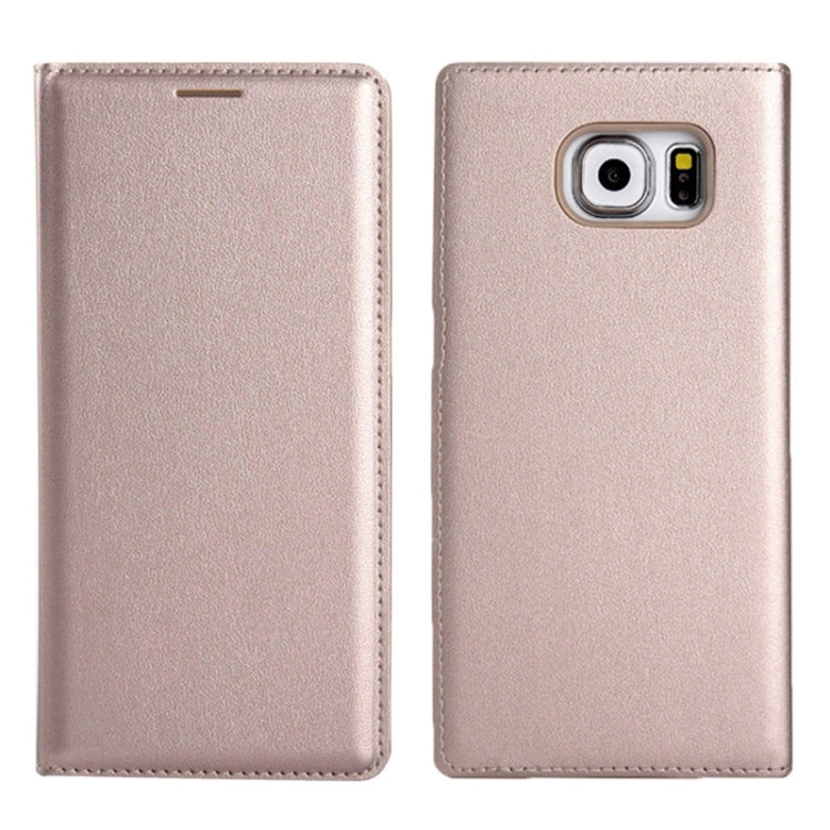 For Galaxy S6 Litchi Texture Horizontal Flip Leather Case with Card Slots