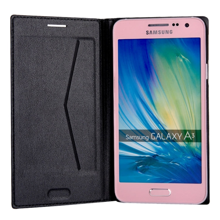 Litchi Texture Horizontal Flip Leather Case with Card Slots for Galaxy A3 / A300