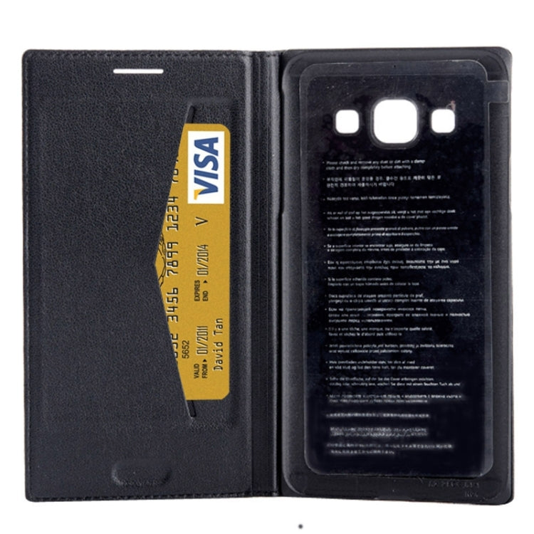 Litchi Texture Horizontal Flip Leather Case with Card Slots for Galaxy A3 / A300