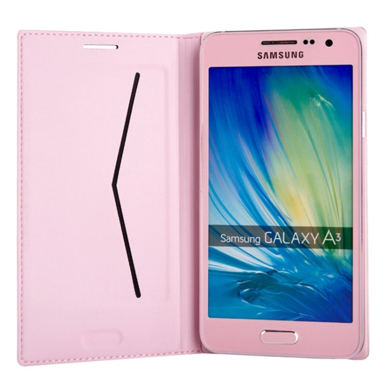 Litchi Texture Horizontal Flip Leather Case with Card Slots for Galaxy A3 / A300