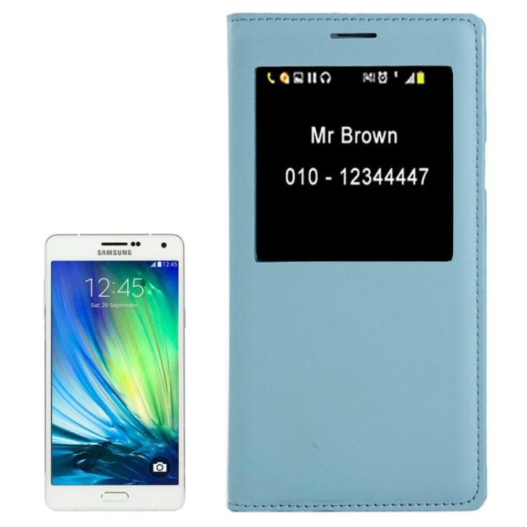 Litchi Texture Horizontal Flip Leather Case with Call Display ID & Sleep / Wake-up Function for Galaxy A7