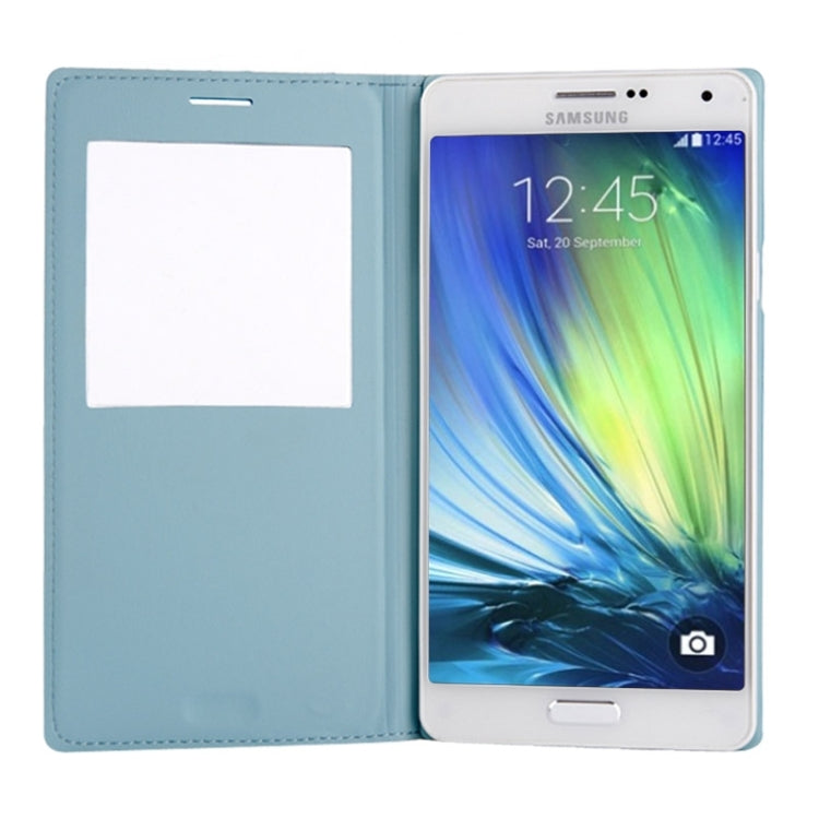Litchi Texture Horizontal Flip Leather Case with Call Display ID & Sleep / Wake-up Function for Galaxy A7