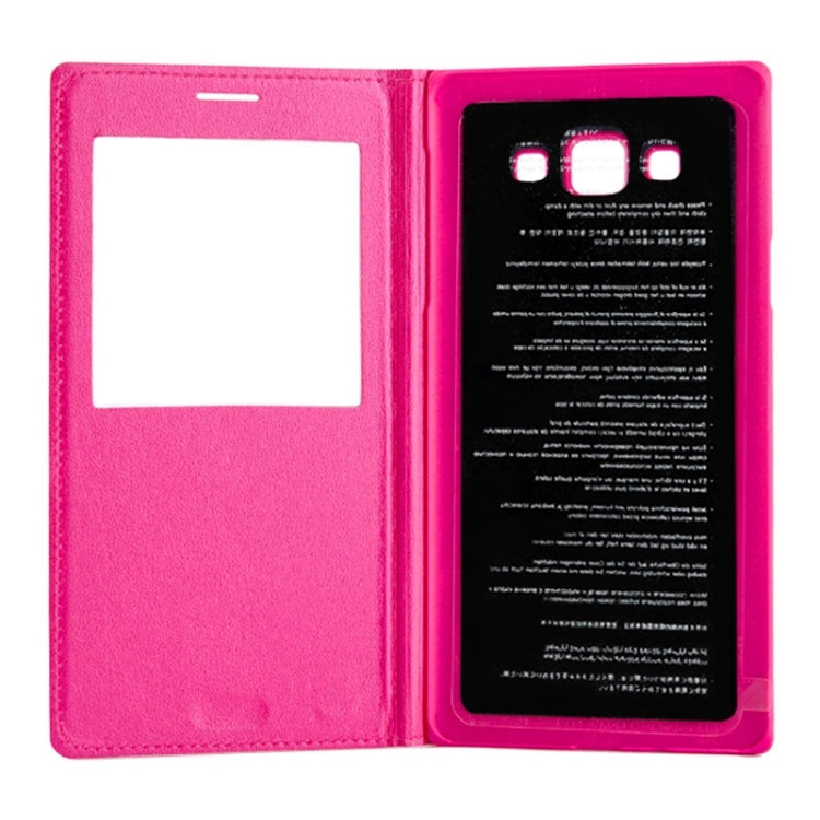 Litchi Texture Horizontal Flip Leather Case with Call Display ID & Sleep / Wake-up Function for Galaxy A7