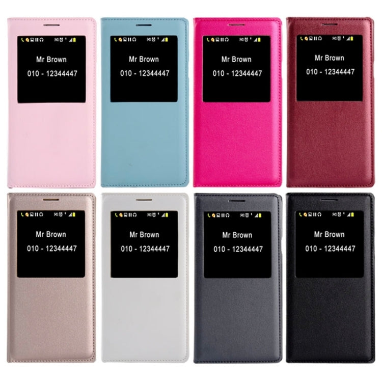 Litchi Texture Horizontal Flip Leather Case with Call Display ID & Sleep / Wake-up Function for Galaxy A7