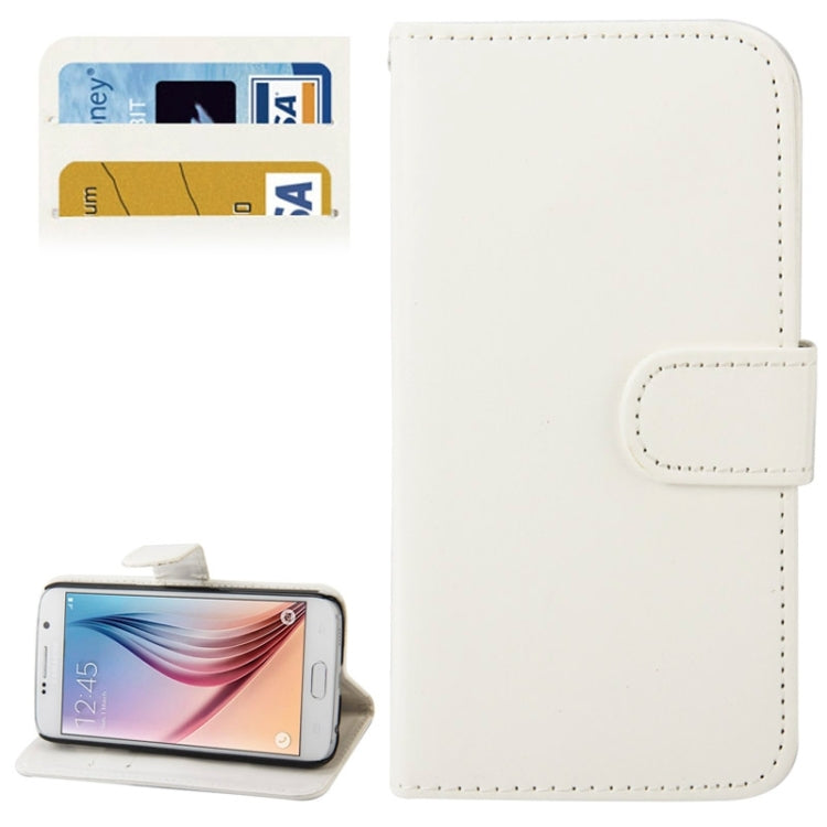 For Galaxy S6 / G920 Crazy Horse Texture Horizontal Flip Leather Case with Card Slots & Holder