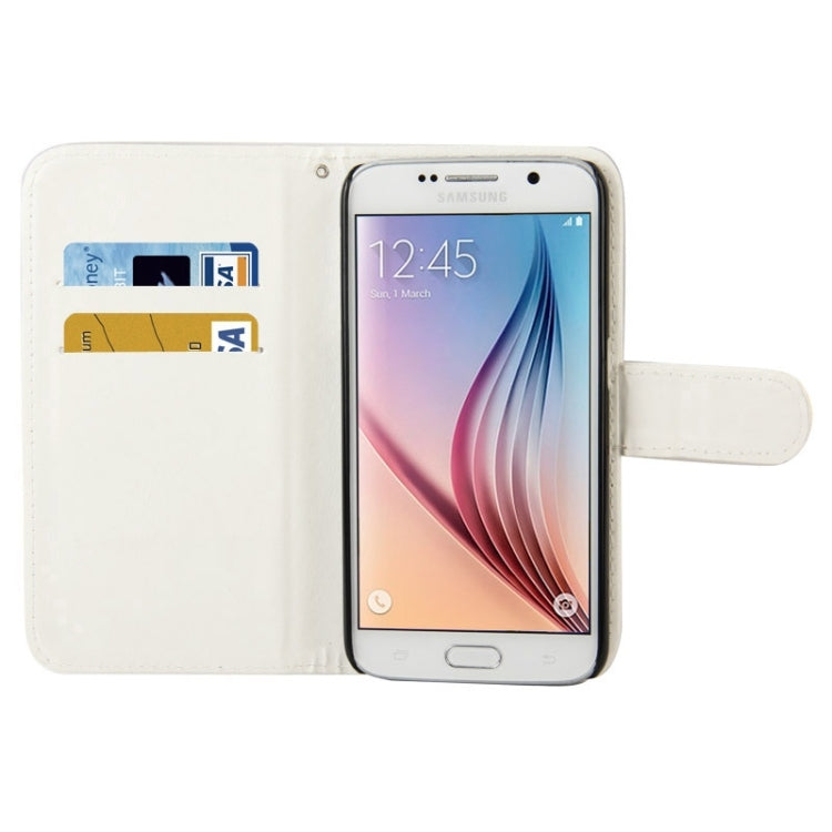 For Galaxy S6 / G920 Crazy Horse Texture Horizontal Flip Leather Case with Card Slots & Holder