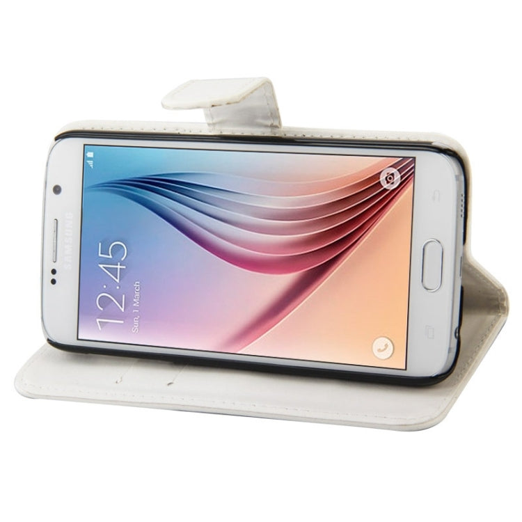 For Galaxy S6 / G920 Crazy Horse Texture Horizontal Flip Leather Case with Card Slots & Holder