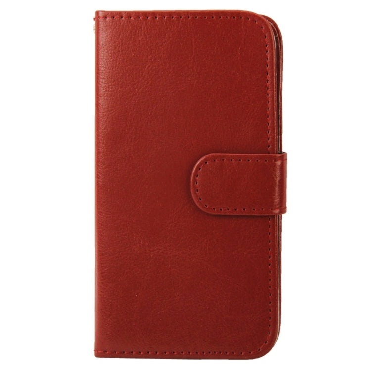For Galaxy S6 / G920 Crazy Horse Texture Horizontal Flip Leather Case with Card Slots & Holder