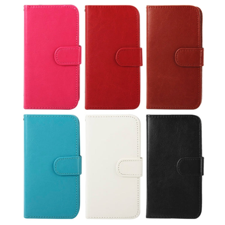 For Galaxy S6 / G920 Crazy Horse Texture Horizontal Flip Leather Case with Card Slots & Holder