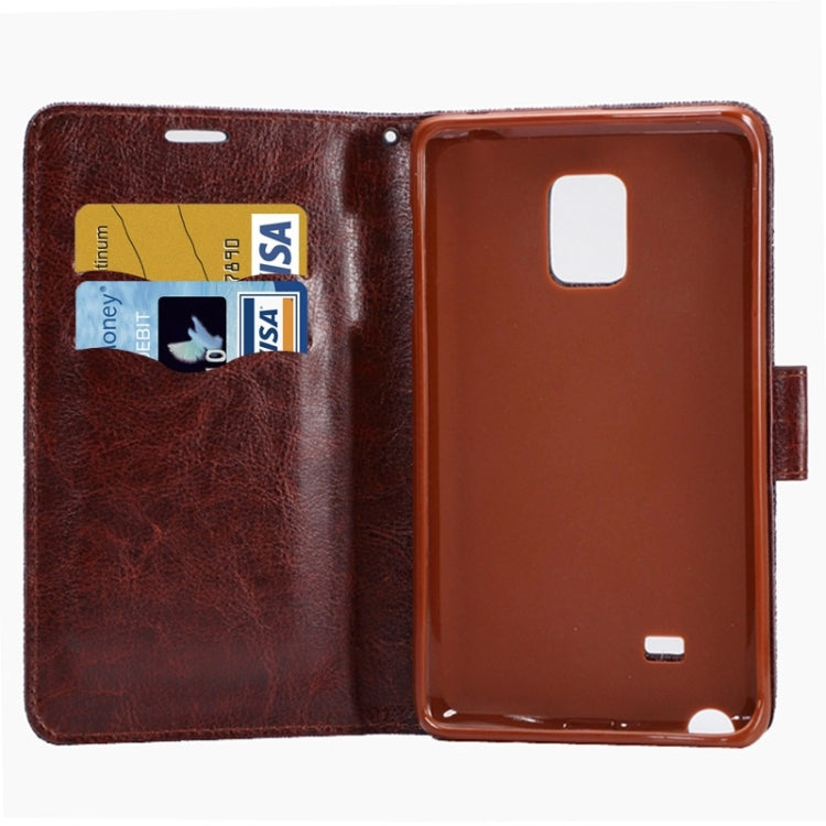 Denim Cloth Leather Case with Holder and Card Slots for Galaxy Note Edge / N915