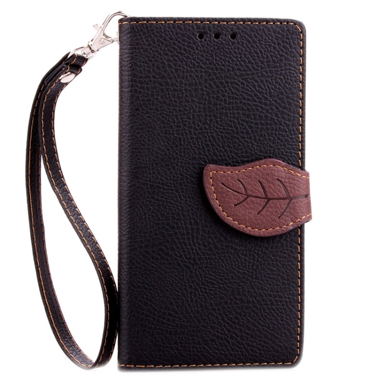 Leaf Magnetic Snap Litchi Texture Horizontal Flip Leather Case with Card Slots & Wallet & Holder & Lanyard for Galaxy A3 / A300