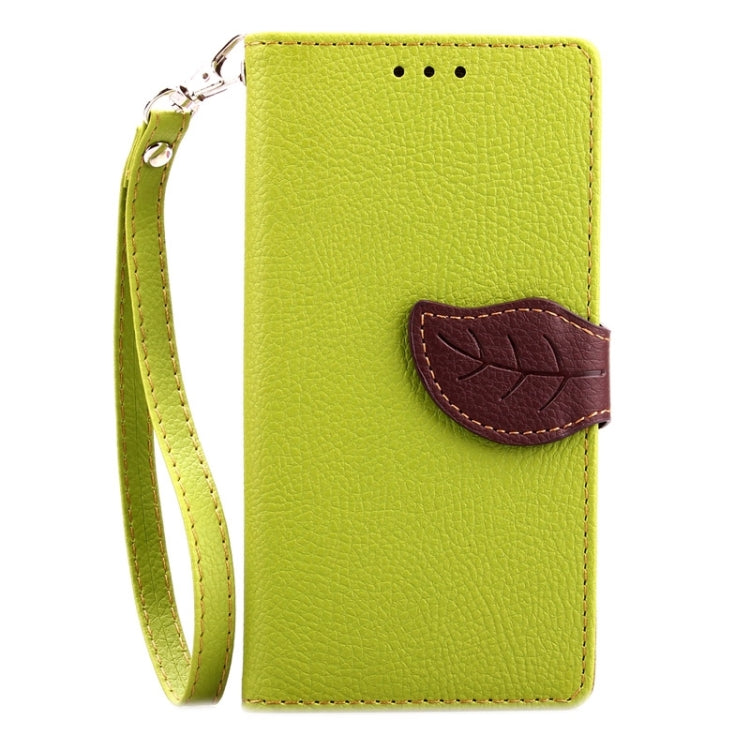Leaf Magnetic Snap Litchi Texture Horizontal Flip Leather Case with Card Slots & Wallet & Holder & Lanyard for Galaxy A3 / A300