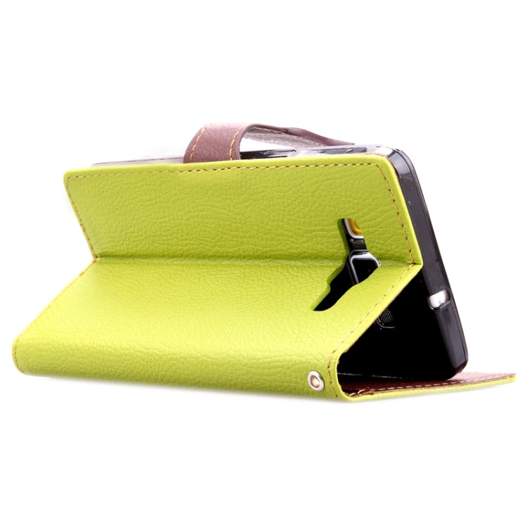 Leaf Magnetic Snap Litchi Texture Horizontal Flip Leather Case with Card Slots & Wallet & Holder & Lanyard for Galaxy A3 / A300