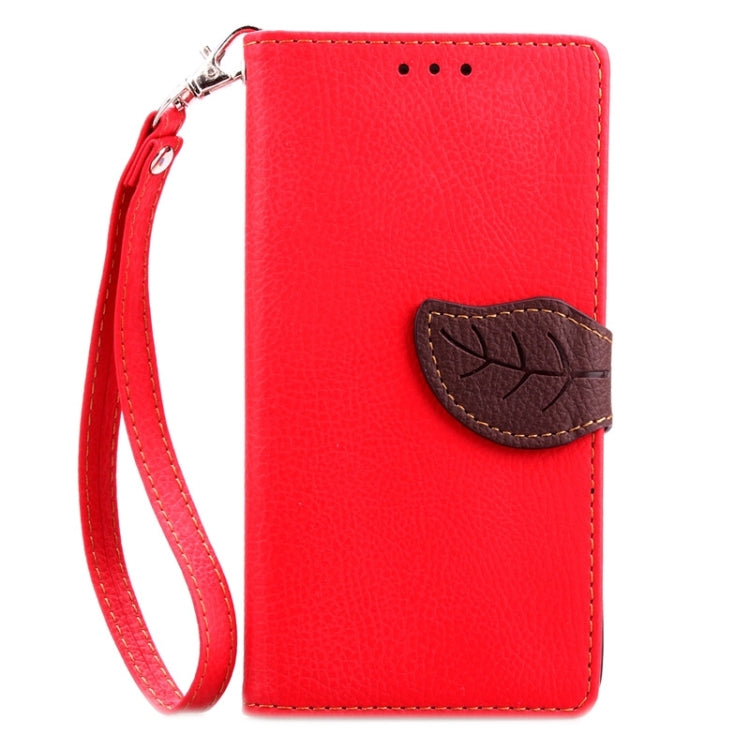 Leaf Magnetic Snap Litchi Texture Horizontal Flip Leather Case with Card Slots & Wallet & Holder & Lanyard for Galaxy A3 / A300