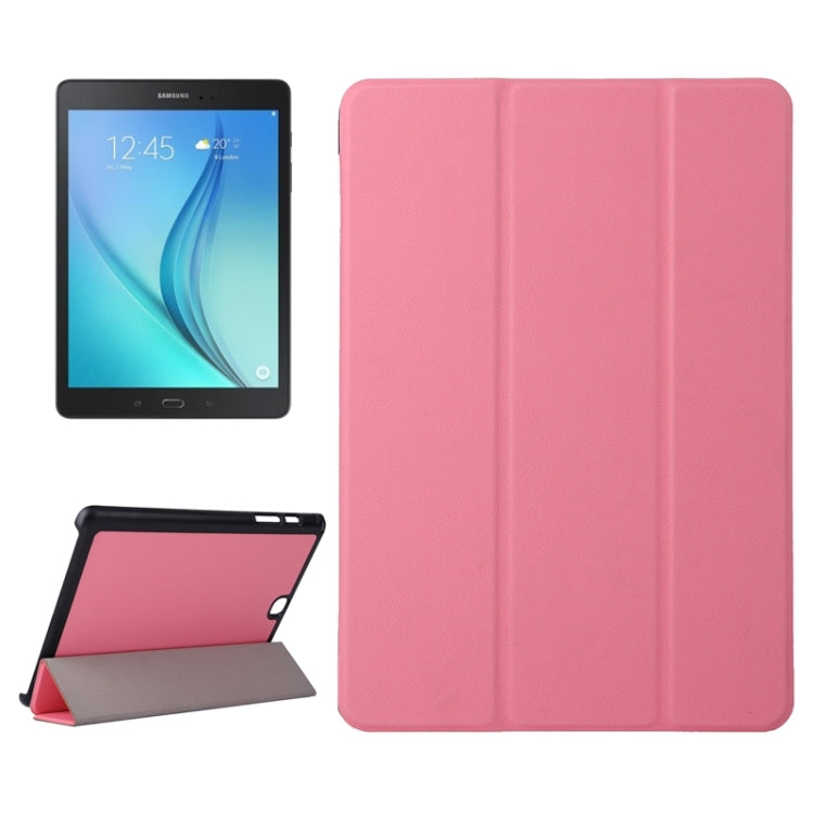 Karst Texture Leather Case with 3-folding Holder for Galaxy Tab A 9.7 / T550 / T555
