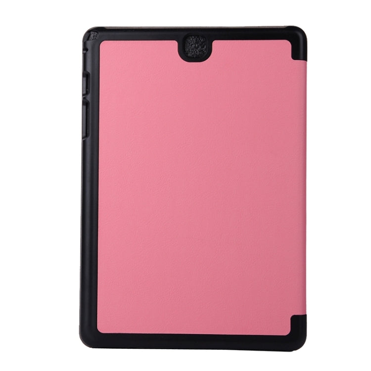 Karst Texture Leather Case with 3-folding Holder for Galaxy Tab A 9.7 / T550 / T555