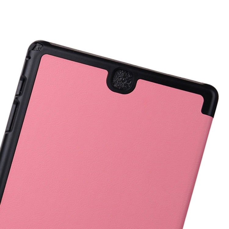 Karst Texture Leather Case with 3-folding Holder for Galaxy Tab A 9.7 / T550 / T555