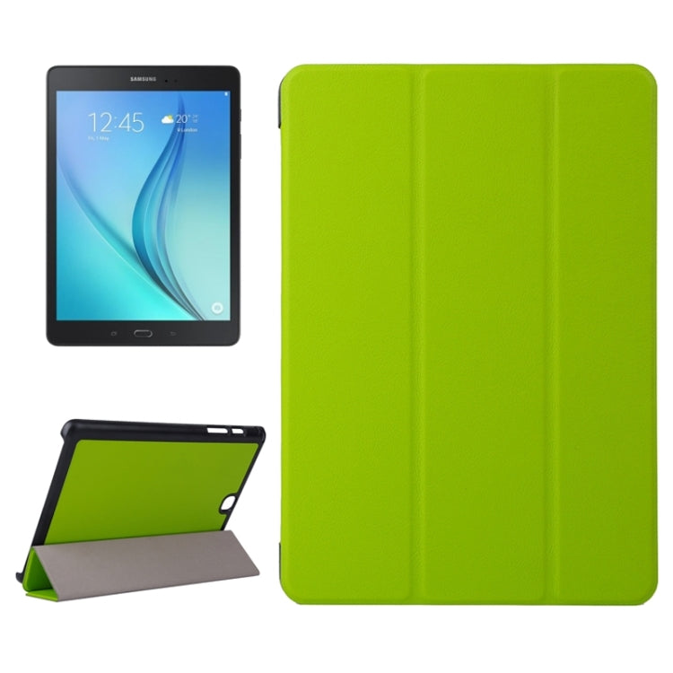 Karst Texture Leather Case with 3-folding Holder for Galaxy Tab A 9.7 / T550 / T555