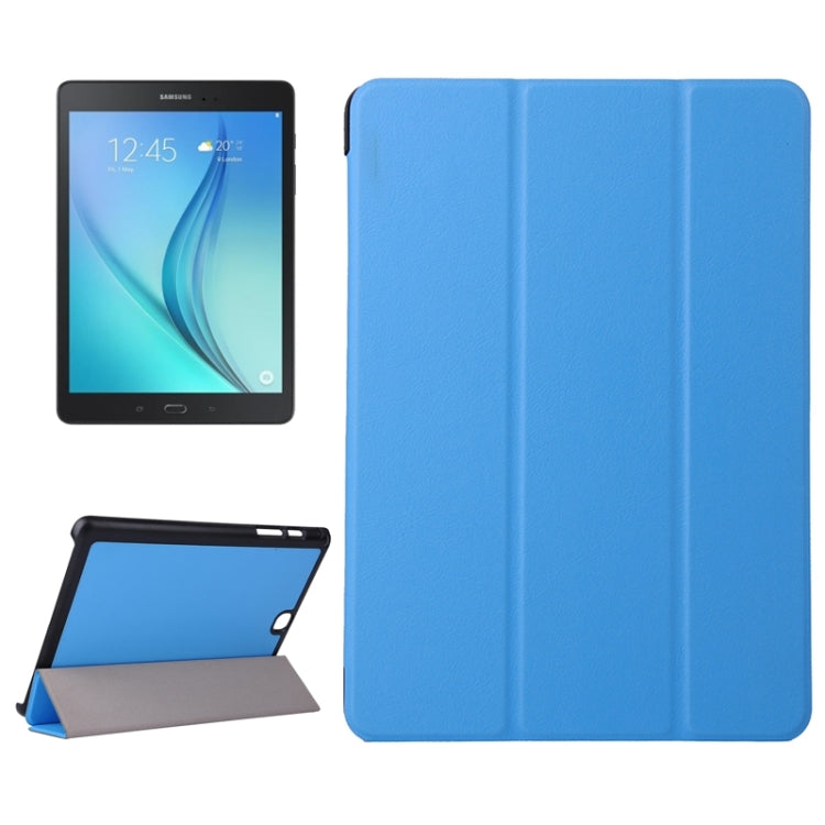 Karst Texture Leather Case with 3-folding Holder for Galaxy Tab A 9.7 / T550 / T555